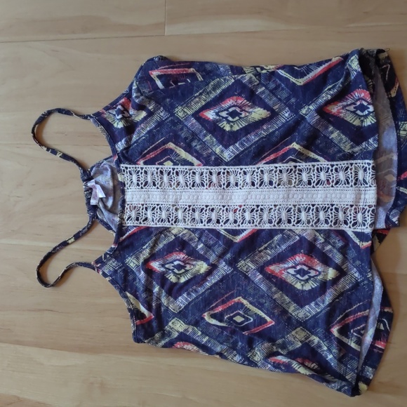 3 Lace Tank Tops: Aeropostale, H&M, xhilaration, S crochet racerback bundle set - Picture 11 of 16